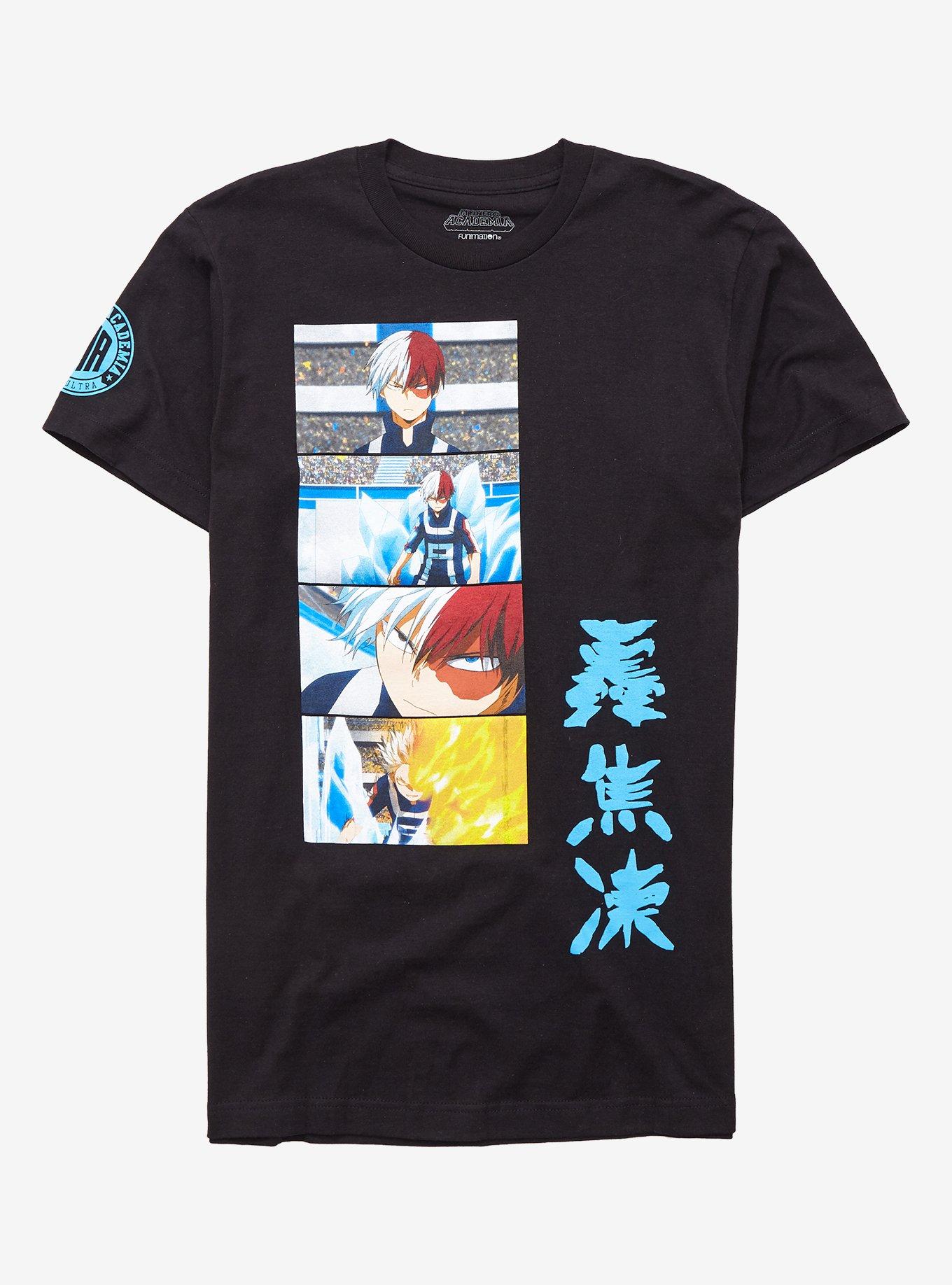 My Hero Academia Shoto Todoroki Stack T-Shirt, BLACK, hi-res