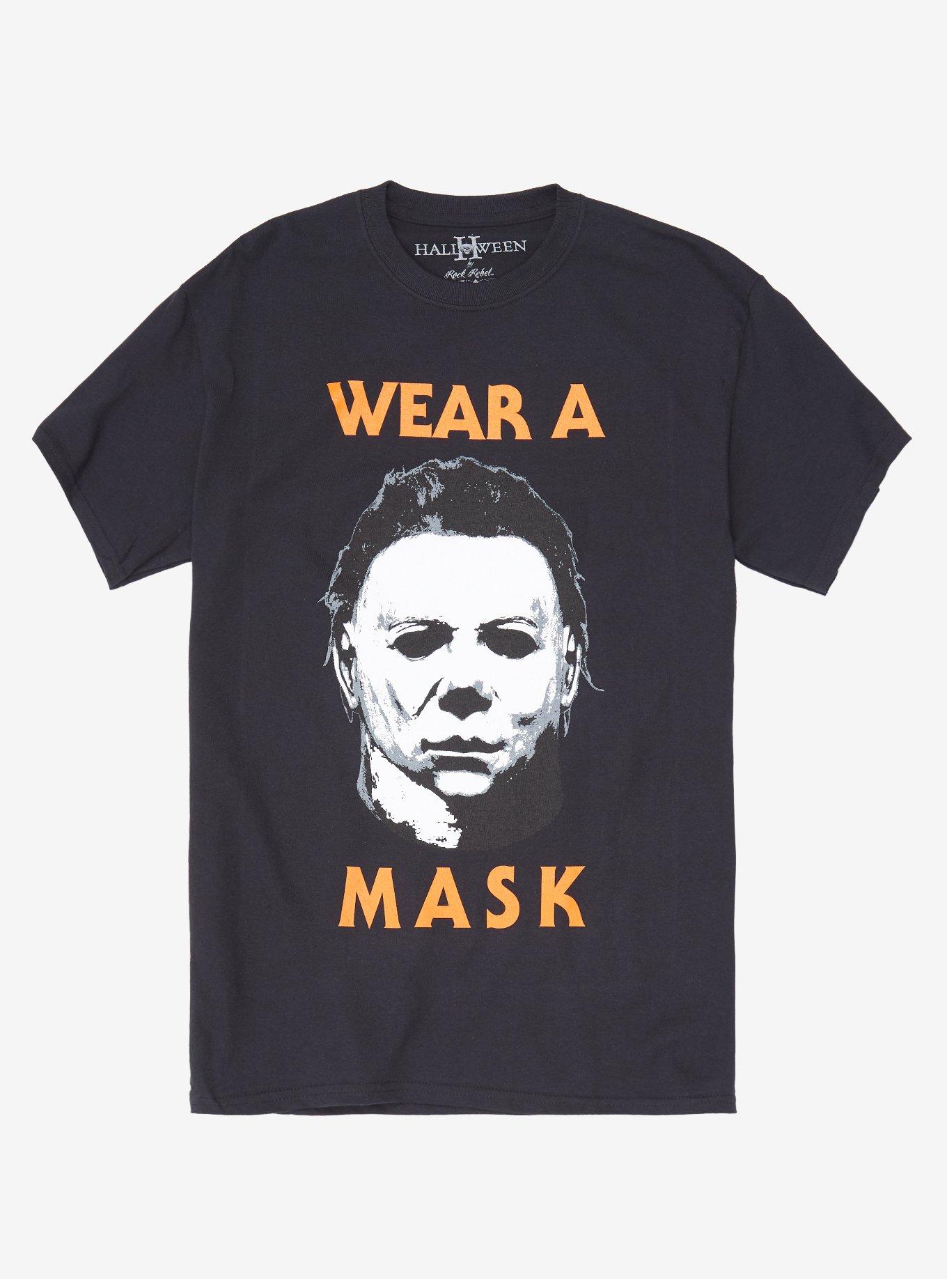 Halloween II Wear A Mask T-Shirt, BLACK, hi-res