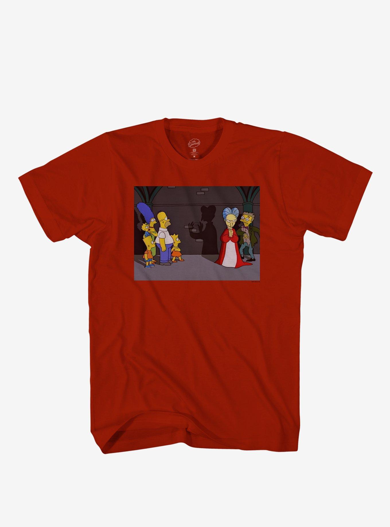 The Simpsons Treehouse Of Horror IV Vampire T-Shirt Hot Topic Exclusive, MAROON, hi-res