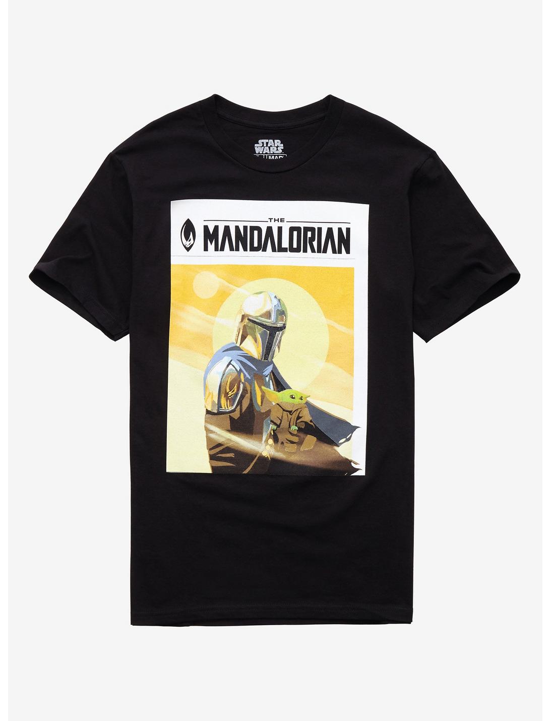 Star Wars The Mandalorian Desert Duo Poster T-Shirt, BLACK, hi-res