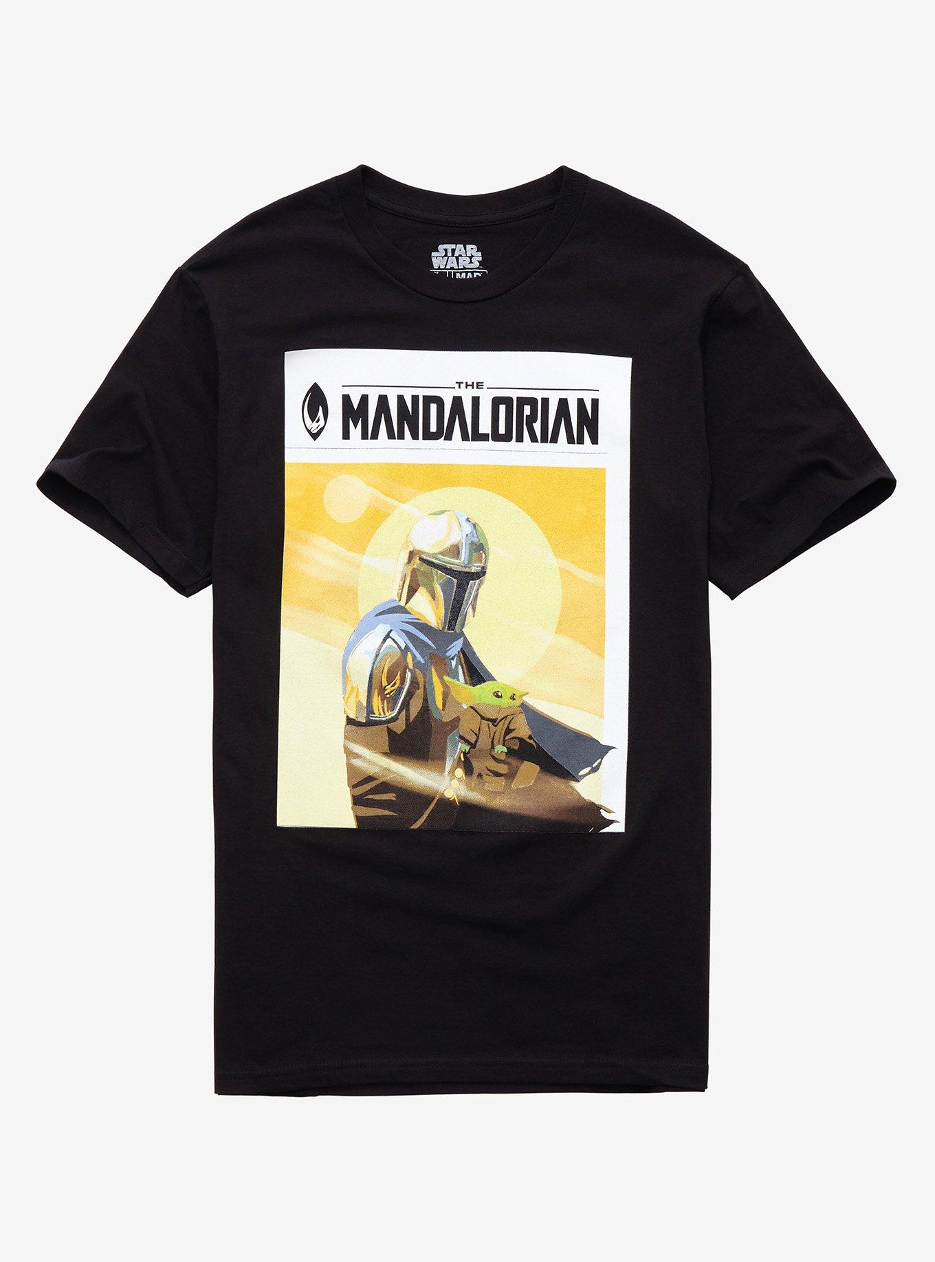 Star Wars The Mandalorian Desert Duo Poster T-Shirt, BLACK, hi-res