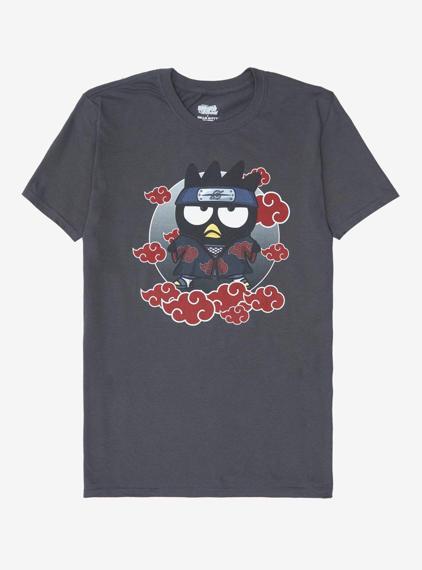 Naruto Shippuden X Hello Kitty And Friends Badtz-Maru Itachi T-Shirt, CHARCOAL, hi-res