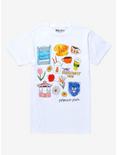Gilmore Girls Icons T-Shirt - BoxLunch Exclusive, WHITE, hi-res