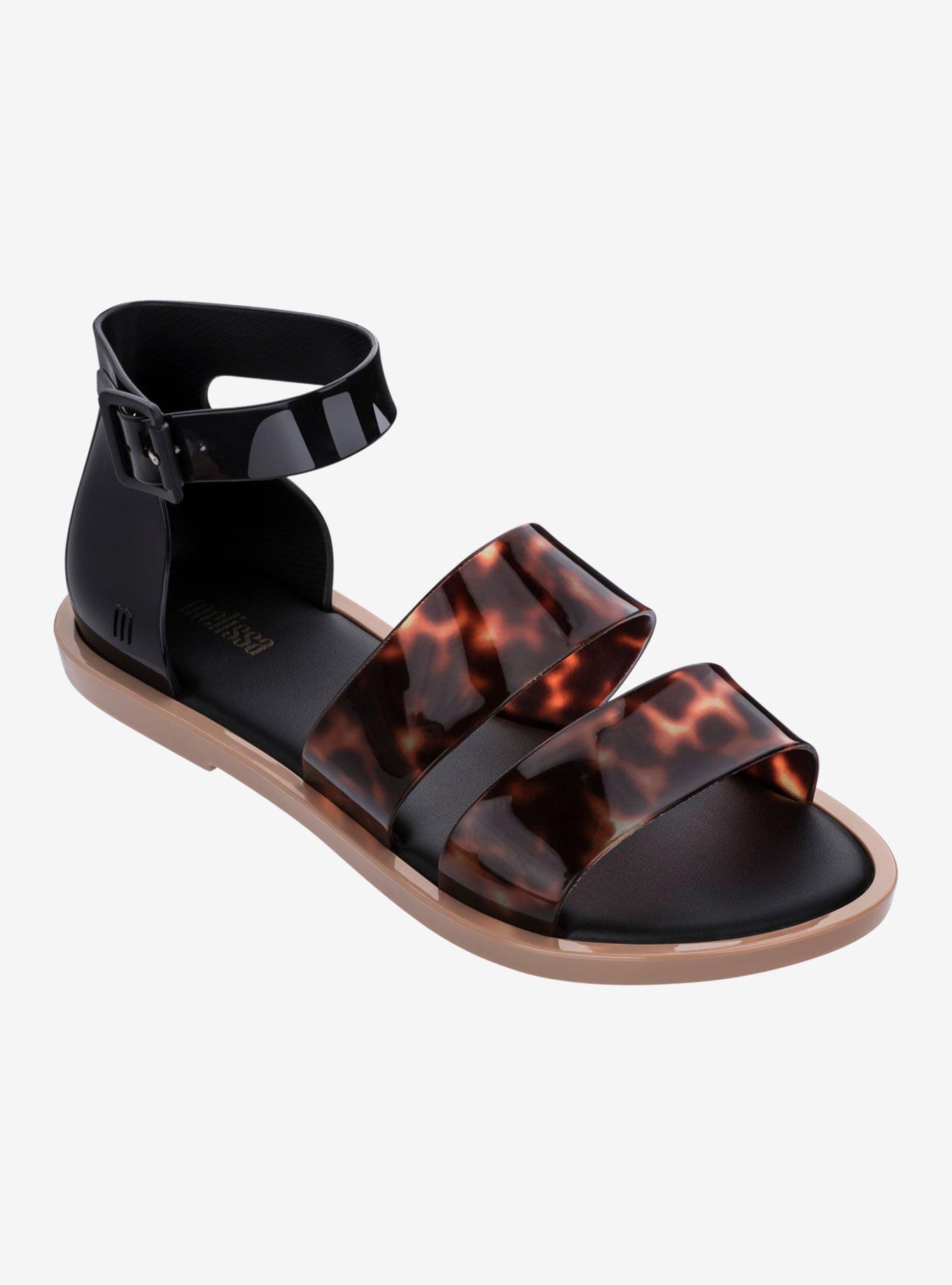 Melissa Model Sandal Black Tortoise, BLACK, hi-res