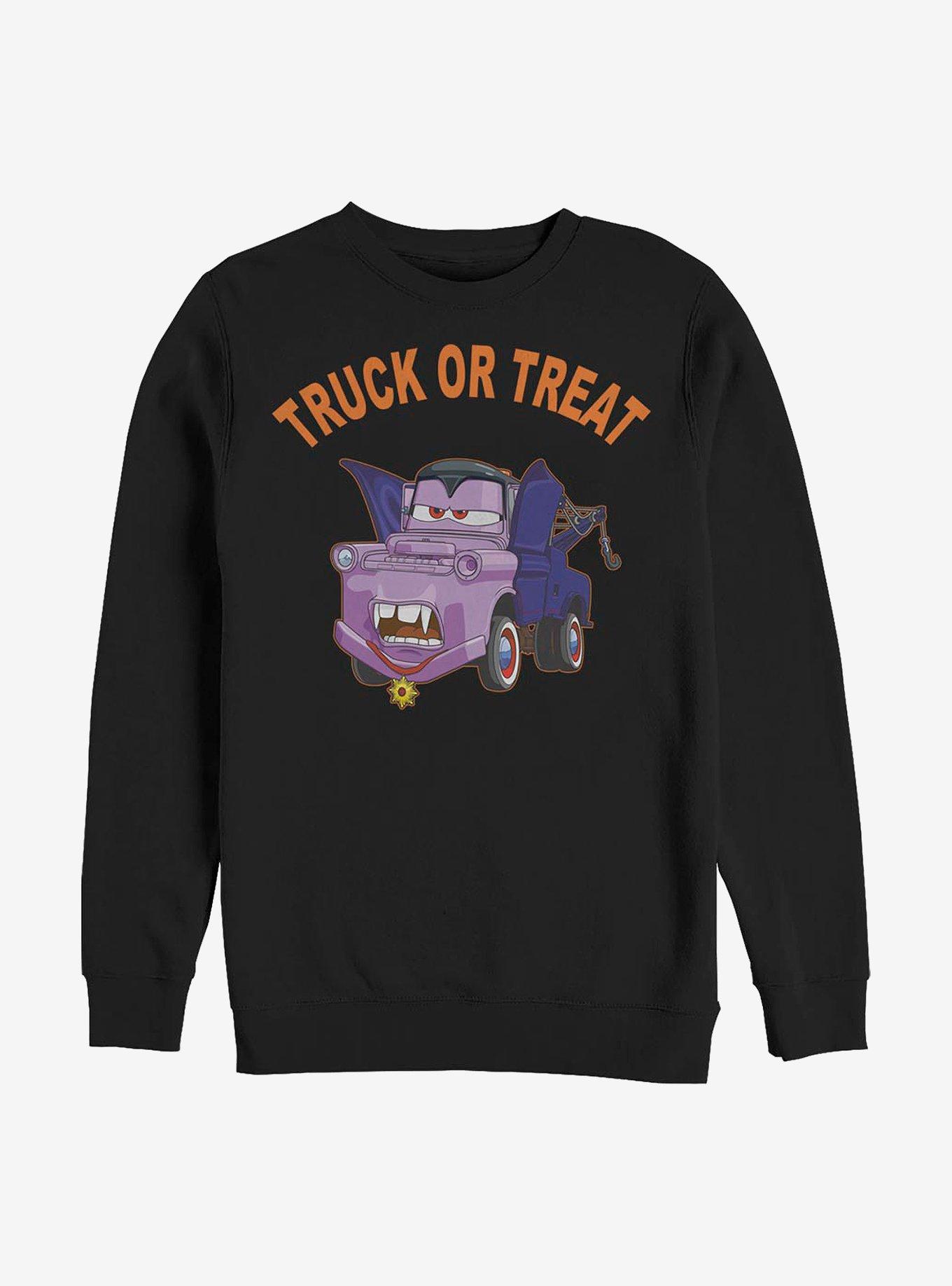 Disney Pixar Cars Mater Truck Or Treat Color Sweatshirt, BLACK, hi-res