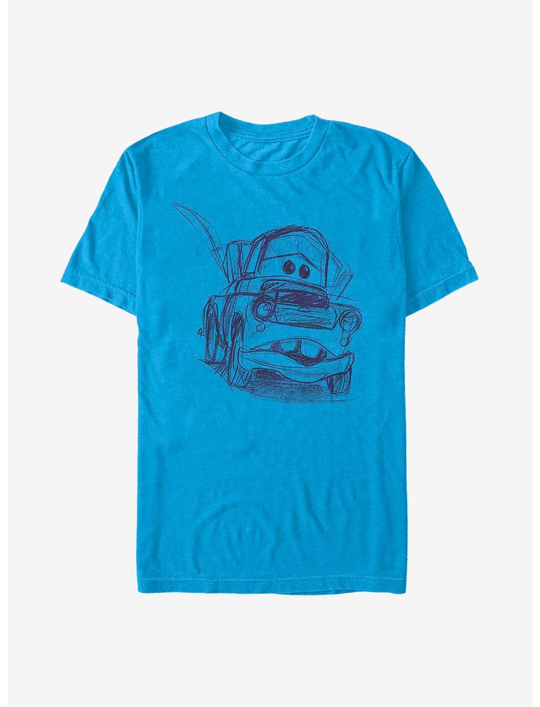Disney Pixar Cars Mater Sketch T-Shirt, TURQ, hi-res