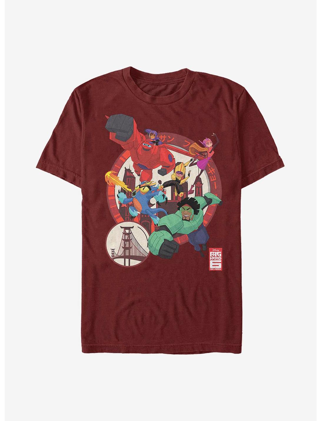 Disney Big Hero 6 Circle Team T-Shirt, CARDINAL, hi-res