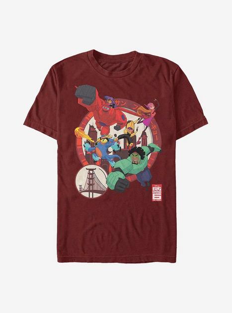 Disney Big Hero 6 Circle Team T-Shirt - RED | BoxLunch