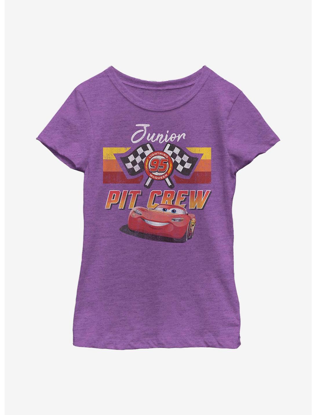 Disney Pixar Cars Junior Pit Crew Youth Girls T-Shirt, PURPLE BERRY, hi-res