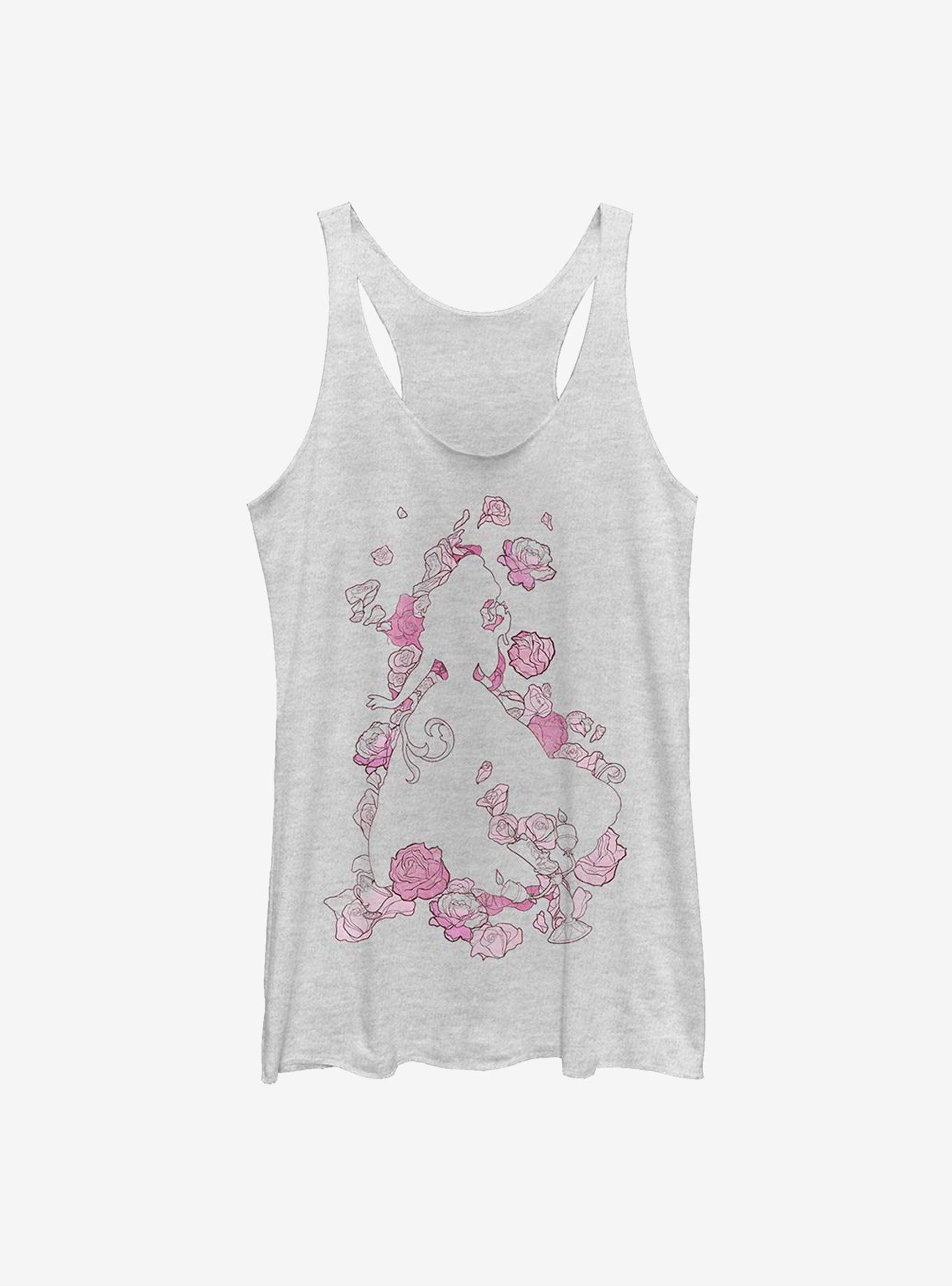 Disney Beauty And The Beast Beauty Silhouette Womens Tank Top, , hi-res