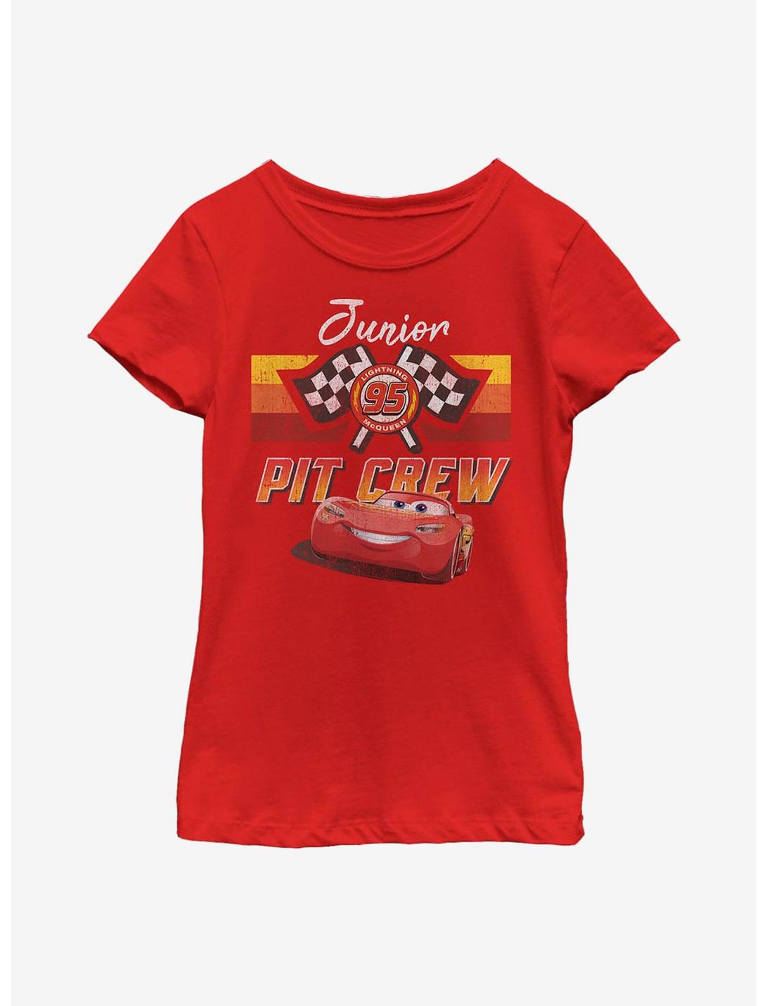 Disney Pixar Cars Junior Pit Crew Youth Girls T-Shirt, RED, hi-res