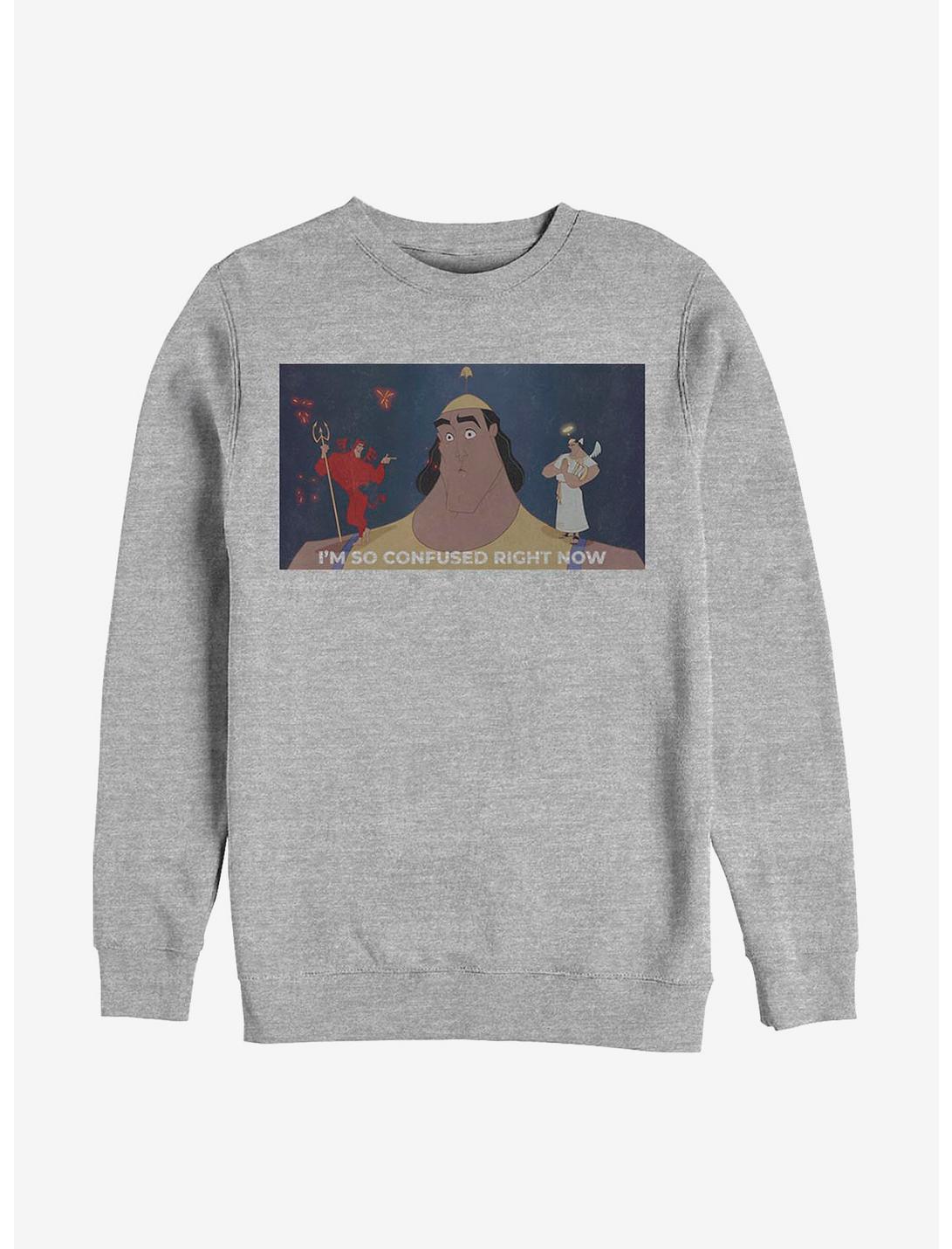 Disney The Emperor's New Groove So Confused Sweatshirt, ATH HTR, hi-res
