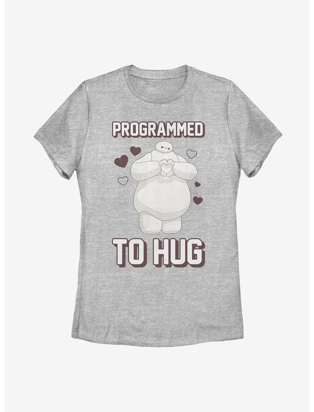 Disney Big Hero 6 Baymax Programmed To Hug Womens T-Shirt, ATH HTR, hi-res