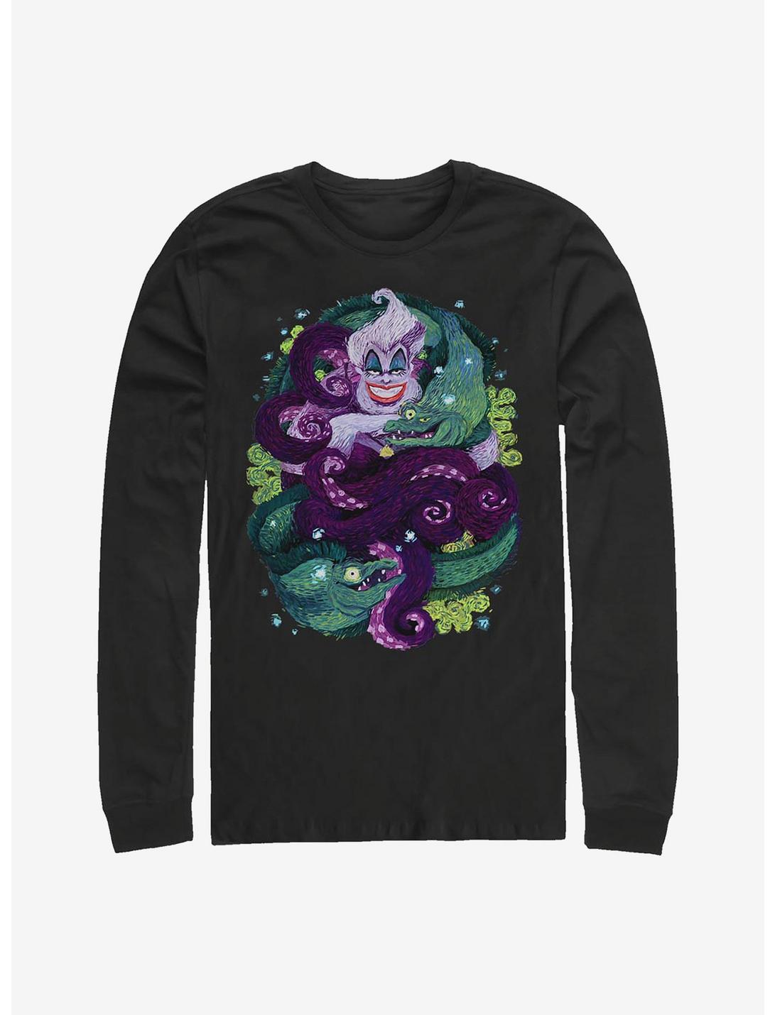 Disney The Little Mermaid Starry Seas Long-Sleeve T-Shirt, BLACK, hi-res