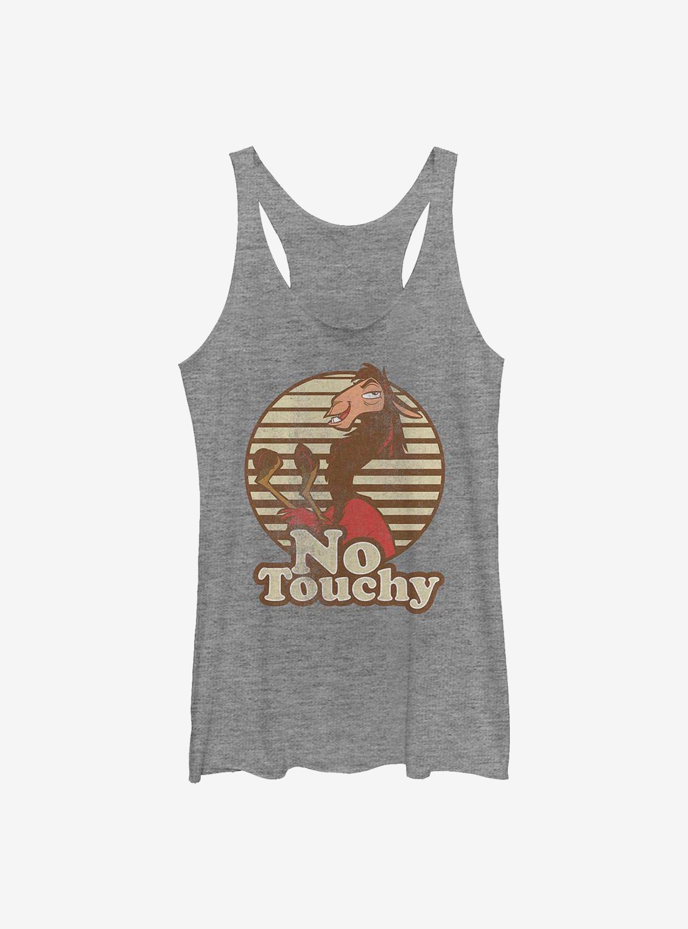 Disney The Emperor's New Groove No Touchy Womens Tank Top - GREY | BoxLunch