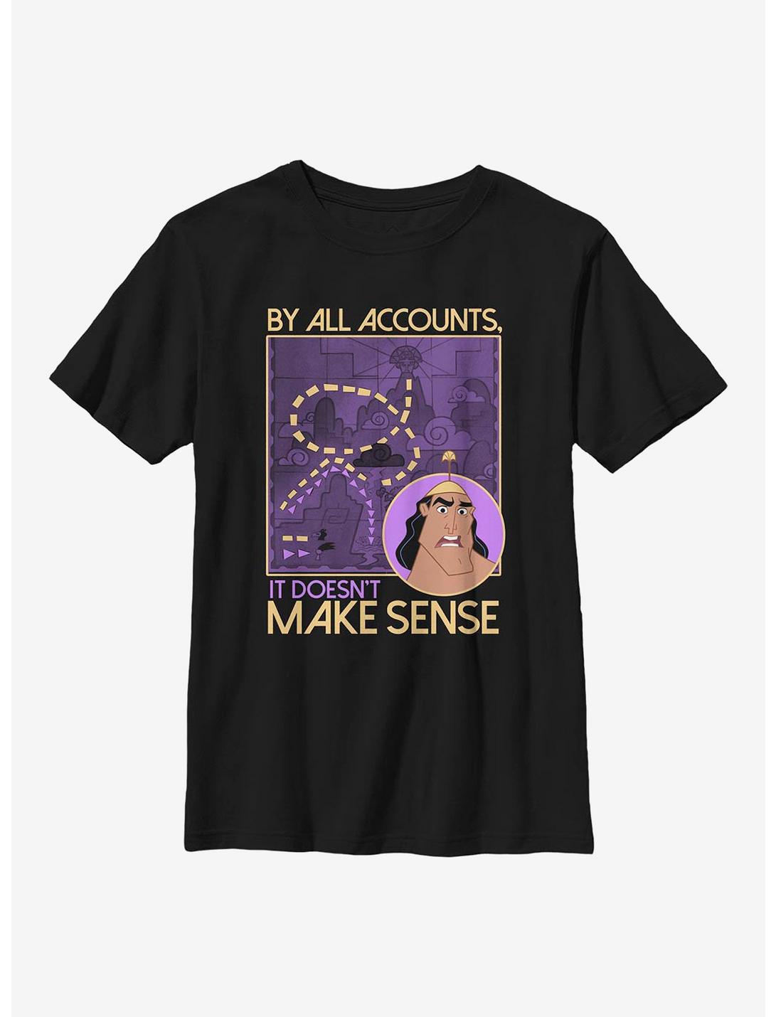 Disney The Emperor's New Groove Make Sense Youth T-Shirt, BLACK, hi-res