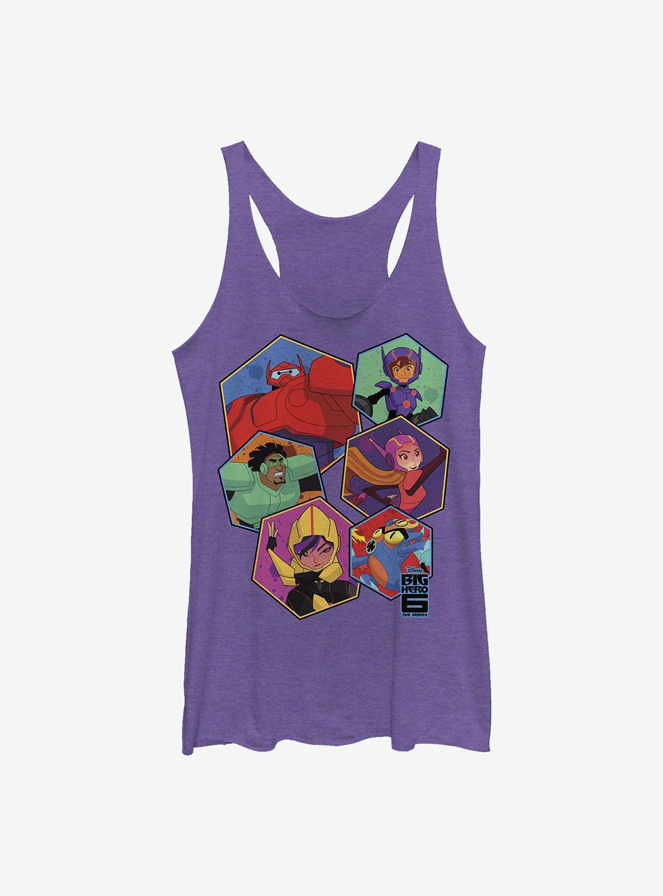 Disney Big Hero 6 Big Six Hex Womens Tank Top