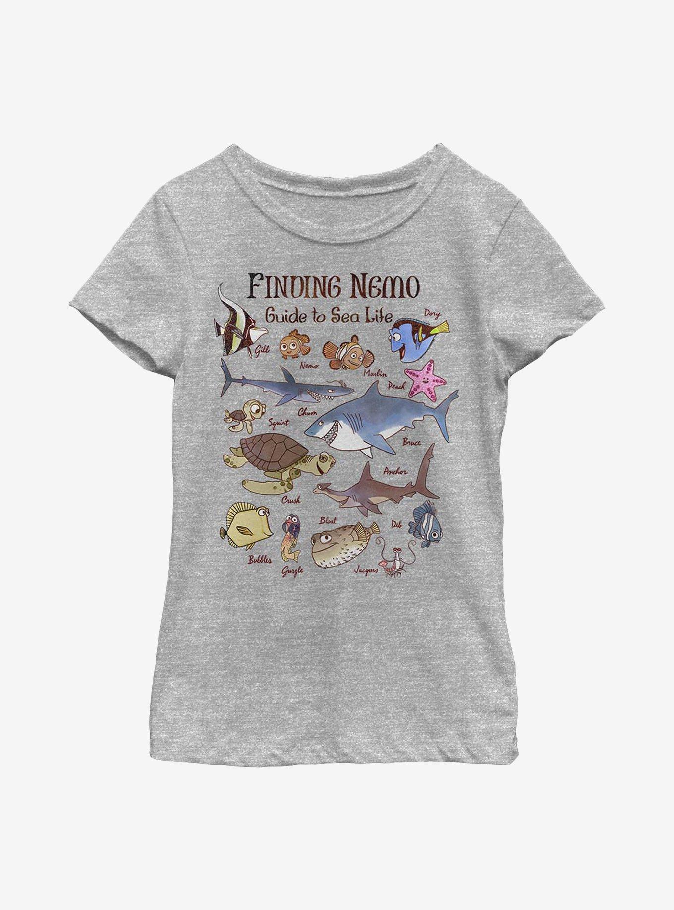 Disney Pixar Finding Nemo Vintage Nemo Youth Girls T-Shirt, ATH HTR, hi-res