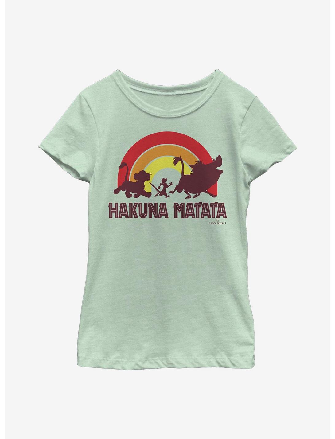 Disney The Lion King Hakuna Rainbow Youth Girls T-Shirt, MINT, hi-res