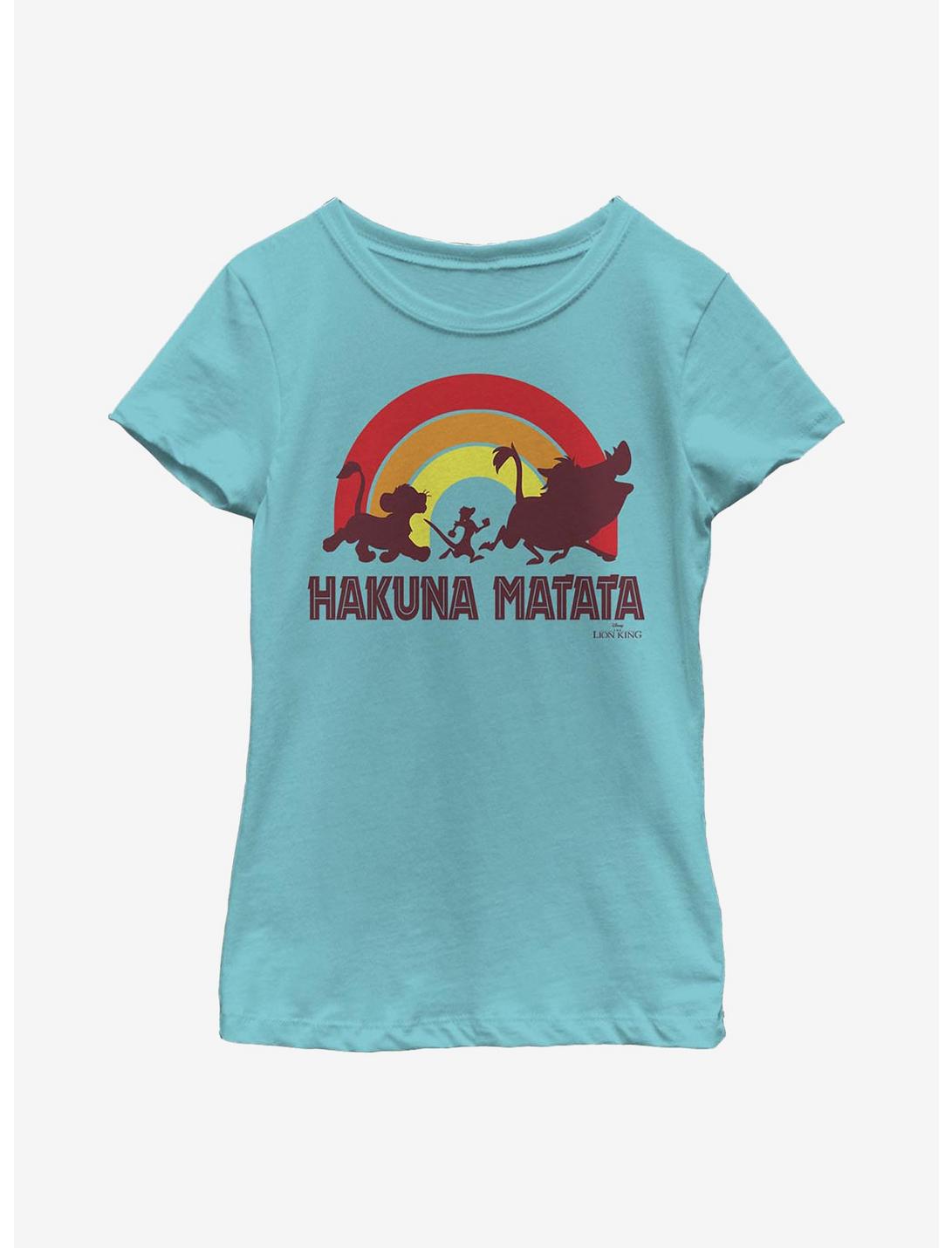 Disney The Lion King Hakuna Rainbow Youth Girls T-Shirt, TAHI BLUE, hi-res