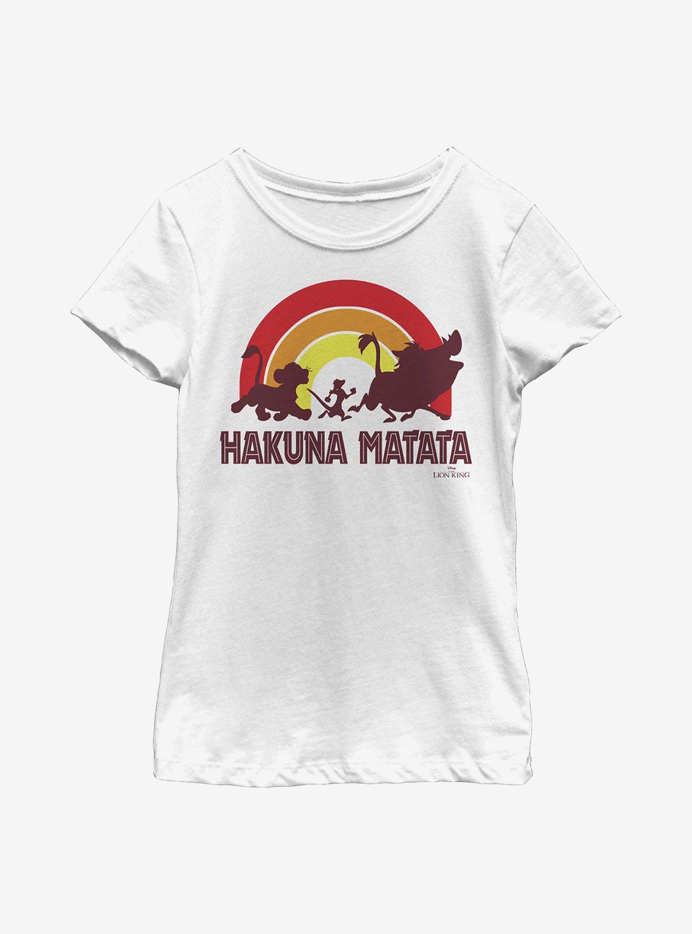 Disney The Lion King Hakuna Rainbow Youth Girls T-Shirt, , hi-res