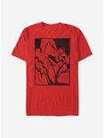 Disney Mulan Ink Woodblock T-Shirt, RED, hi-res