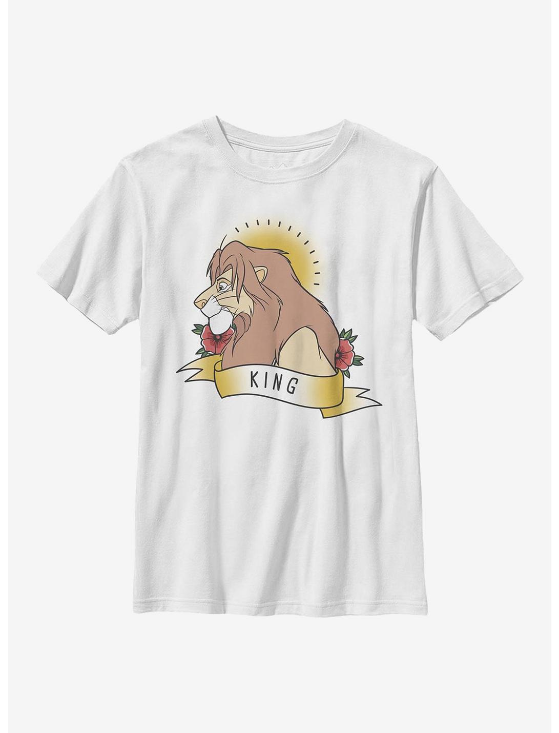 Disney The Lion King The King Youth T-Shirt, WHITE, hi-res
