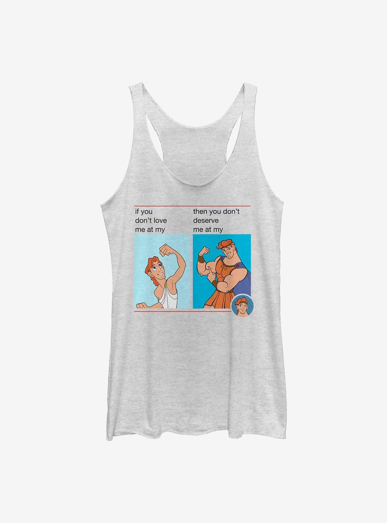 Disney Hercules Herc Meme Womens Tank Top, WHITE HTR, hi-res