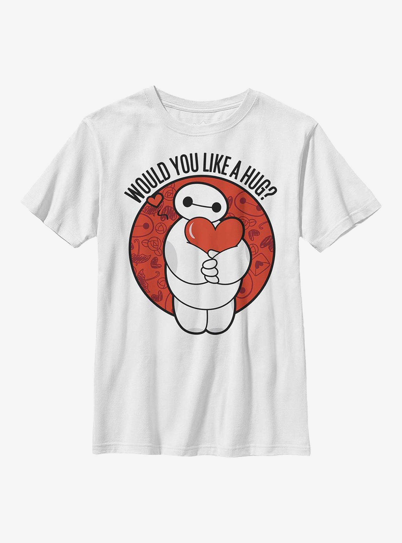 Disney Big Hero 6 Baymax Like A Hug Youth T-Shirt, WHITE, hi-res