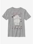 Disney Big Hero 6 Baymax Programmed To Hug Youth T-Shirt, ATH HTR, hi-res