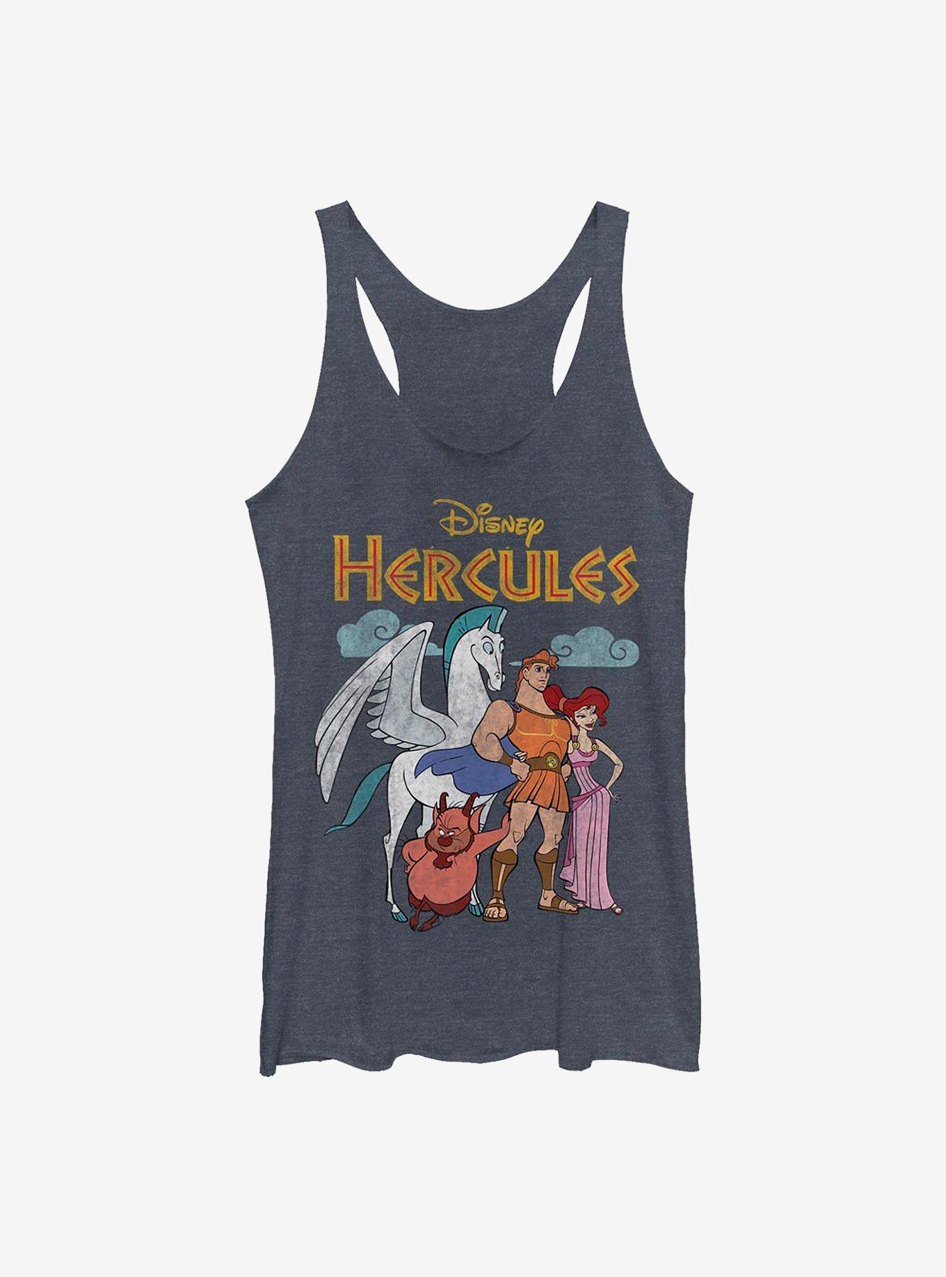 Disney Hercules Group Womens Tank Top, NAVY HTR, hi-res
