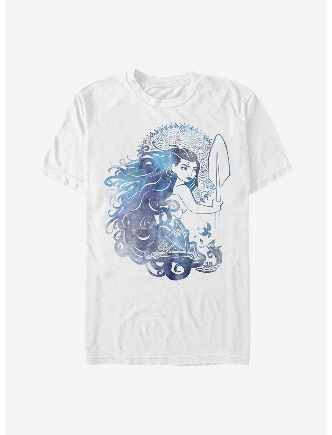 Disney Moana Ocean Hair T-Shirt, WHITE, hi-res