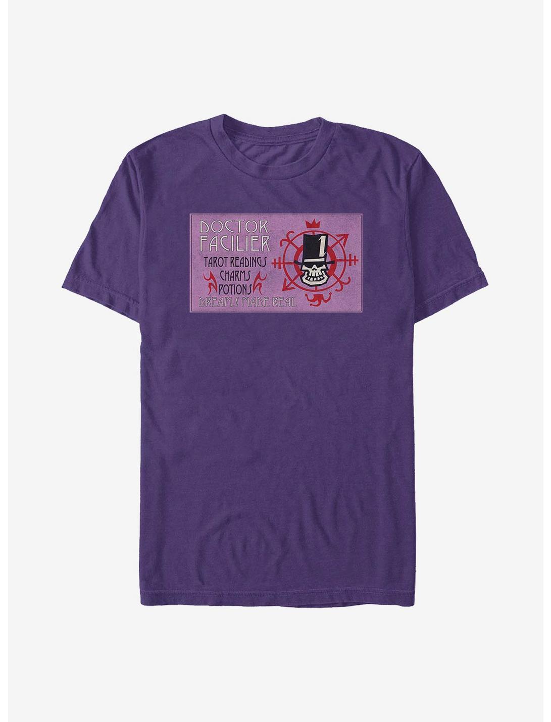 Disney The Princess And The Frog Facilier Card T-Shirt, PURPLE, hi-res