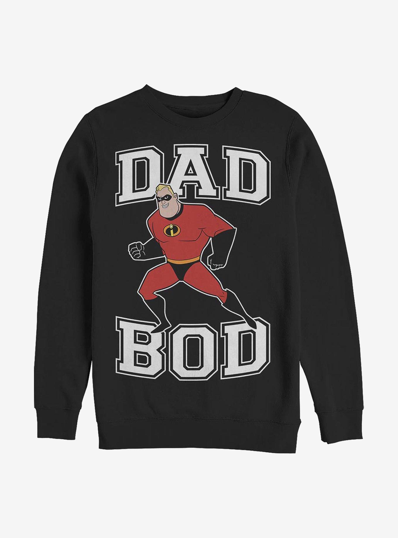 Disney Pixar The Incredibles Dad Bod Sweatshirt, BLACK, hi-res