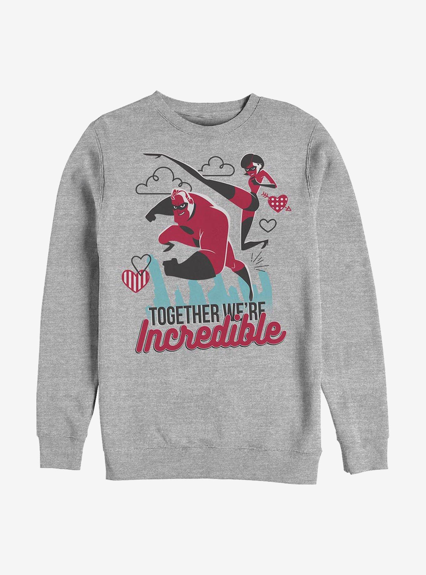 Disney Pixar The Incredibles Together Incredible Sweatshirt, ATH HTR, hi-res