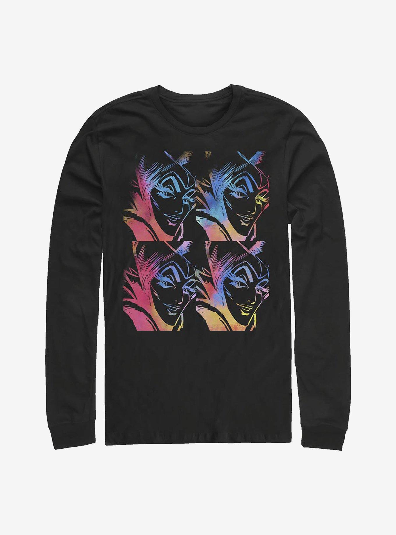 Disney Sleeping Beauty Pop Maleficent Long-Sleeve T-Shirt, BLACK, hi-res