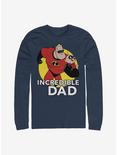 Disney Pixar The Incredibles Best Father Long-Sleeve T-Shirt, NAVY, hi-res