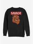Disney Beauty And The Beast Savage Beast Sweatshirt, BLACK, hi-res