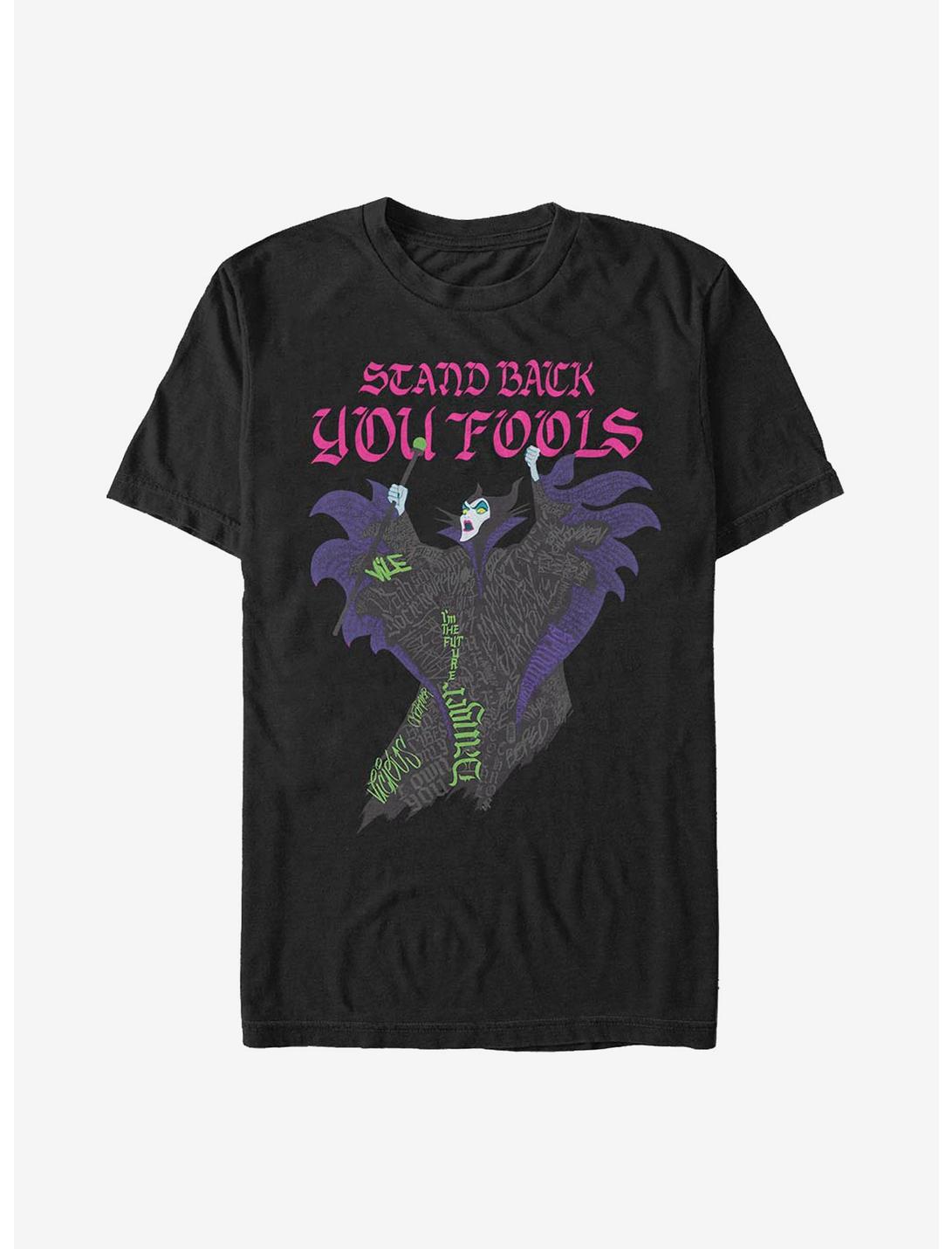 Disney Sleeping Beauty Maleficent Word Fill T-Shirt, BLACK, hi-res