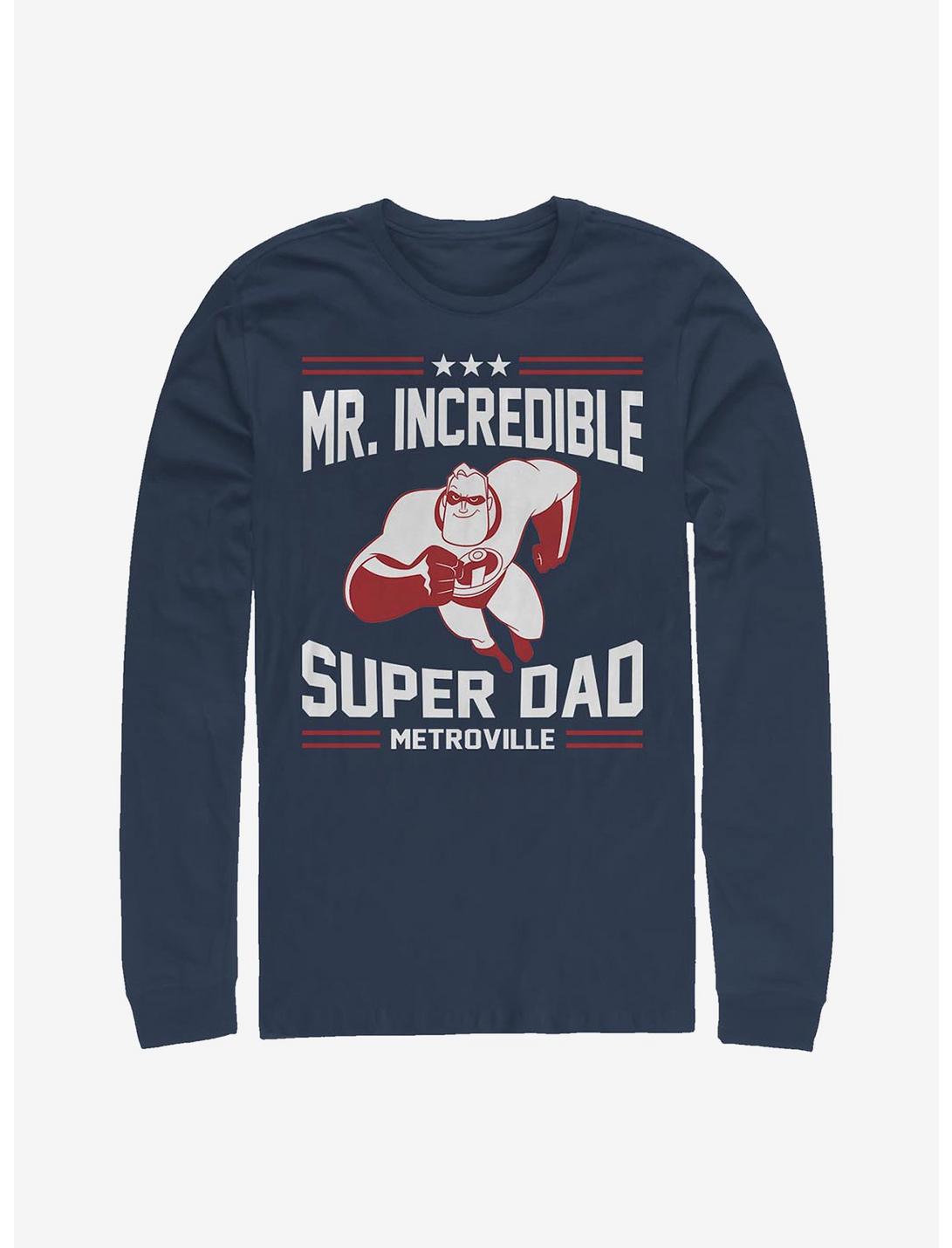 Disney Pixar The Incredibles Sporty Super Dad Long-Sleeve T-Shirt, NAVY, hi-res