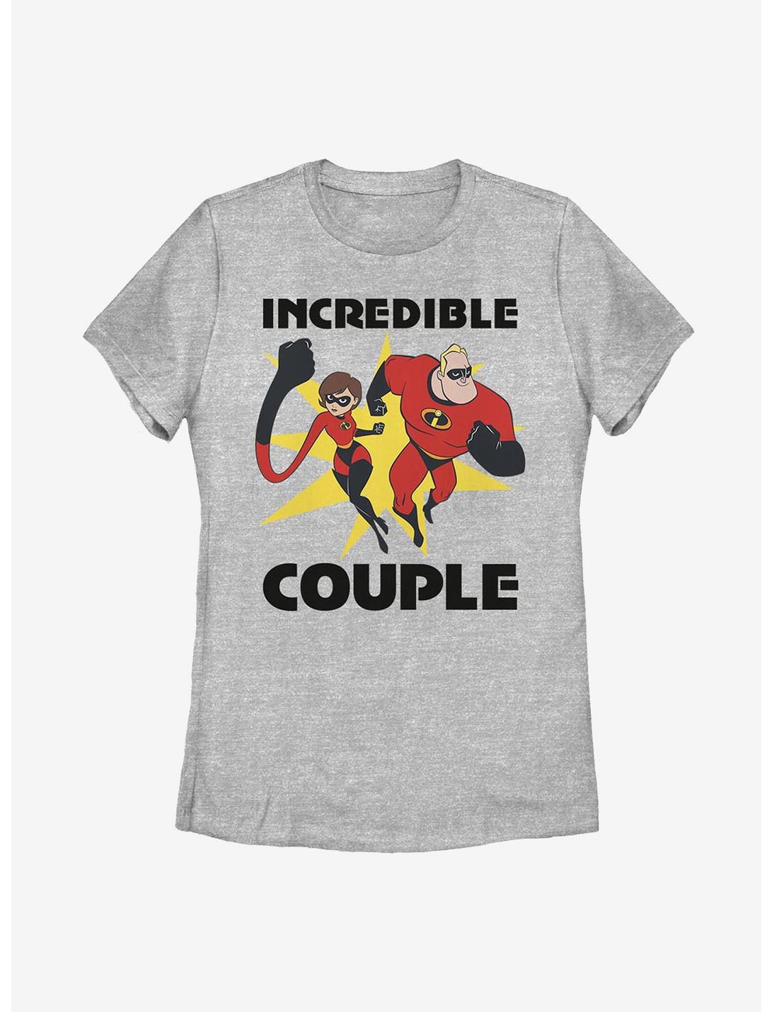 Disney Pixar The Incredibles Incredible Couple Womens T-Shirt, ATH HTR, hi-res