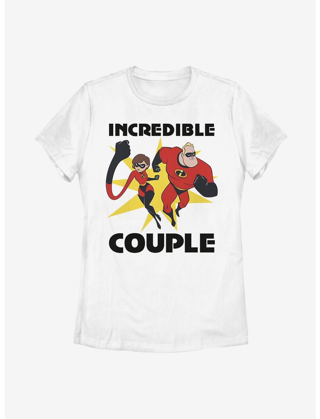 Disney Pixar The Incredibles Incredible Couple Womens T-Shirt, WHITE, hi-res