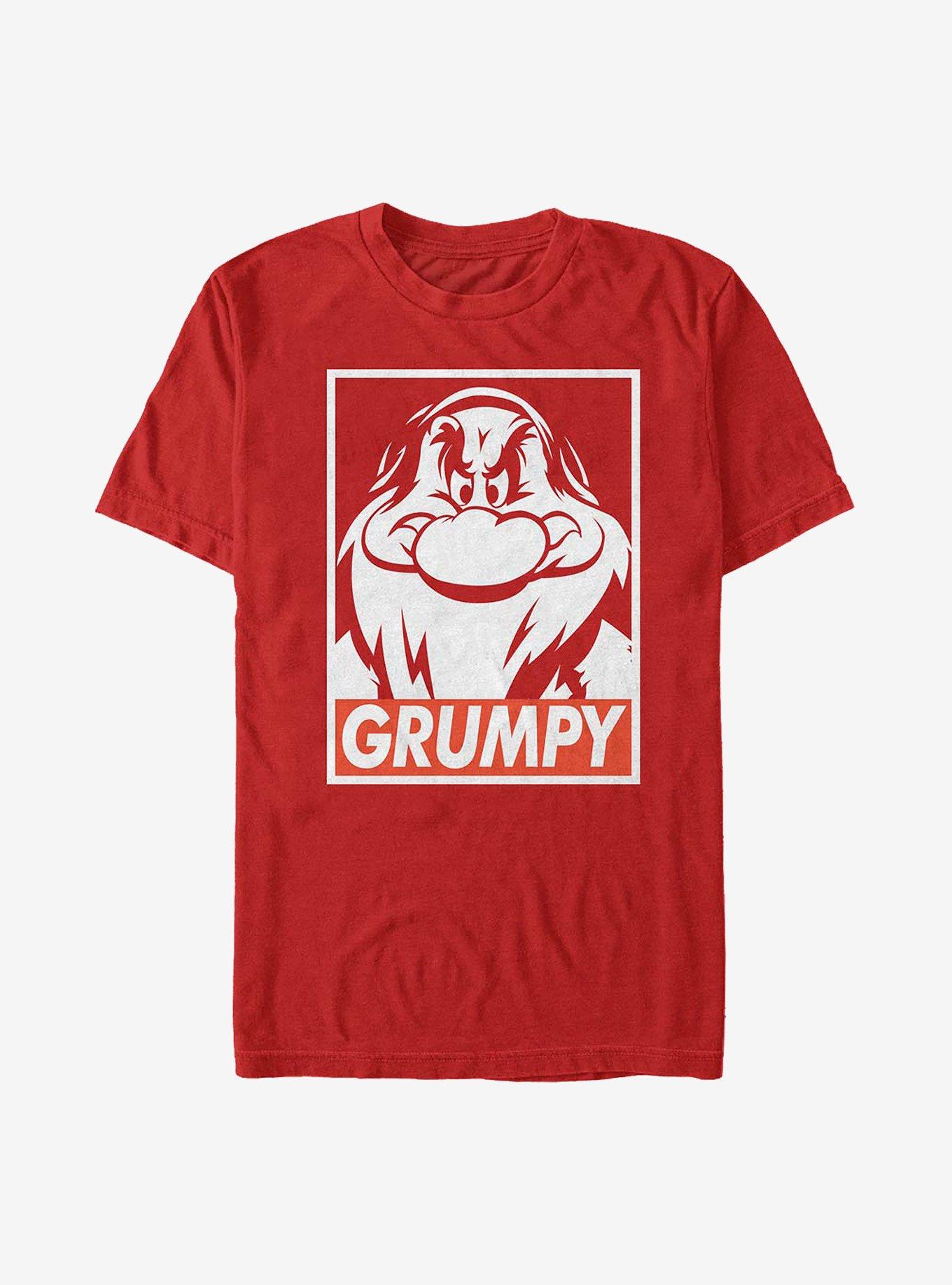 Disney Snow White And The Seven Dwarfs Grumpy Poster T-Shirt, , hi-res
