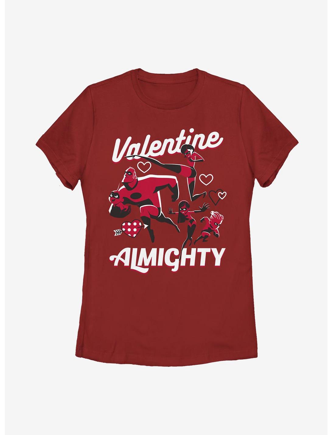 Disney Pixar The Incredibles Valentine Almighty Womens T-Shirt, RED, hi-res
