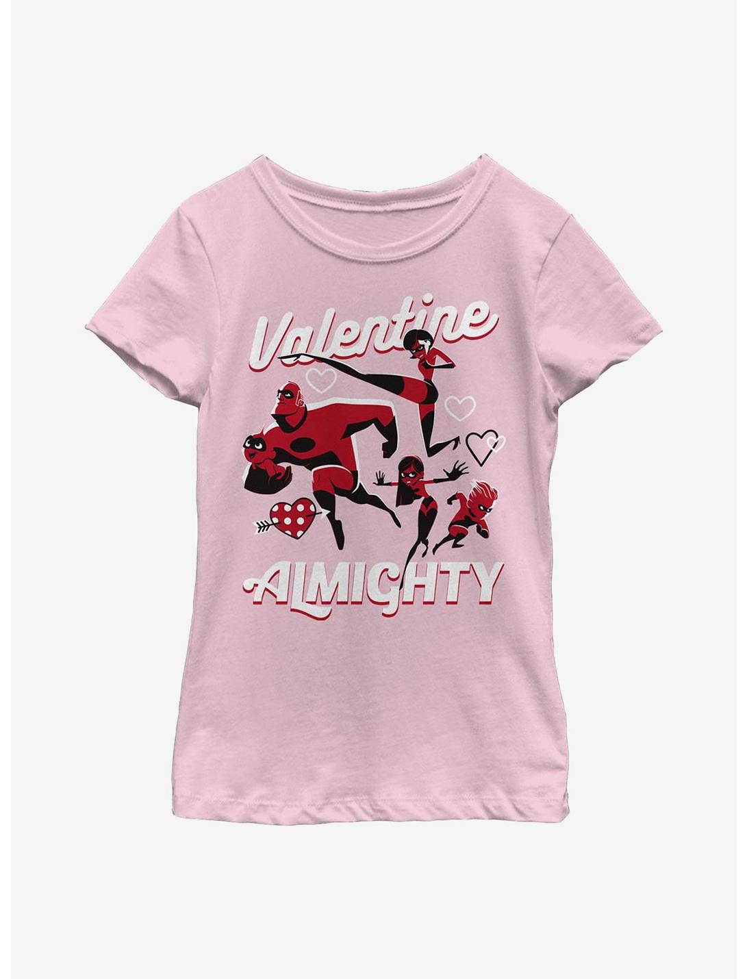 Disney Pixar The Incredibles Valentine Almighty Youth Girls T-Shirt, PINK, hi-res