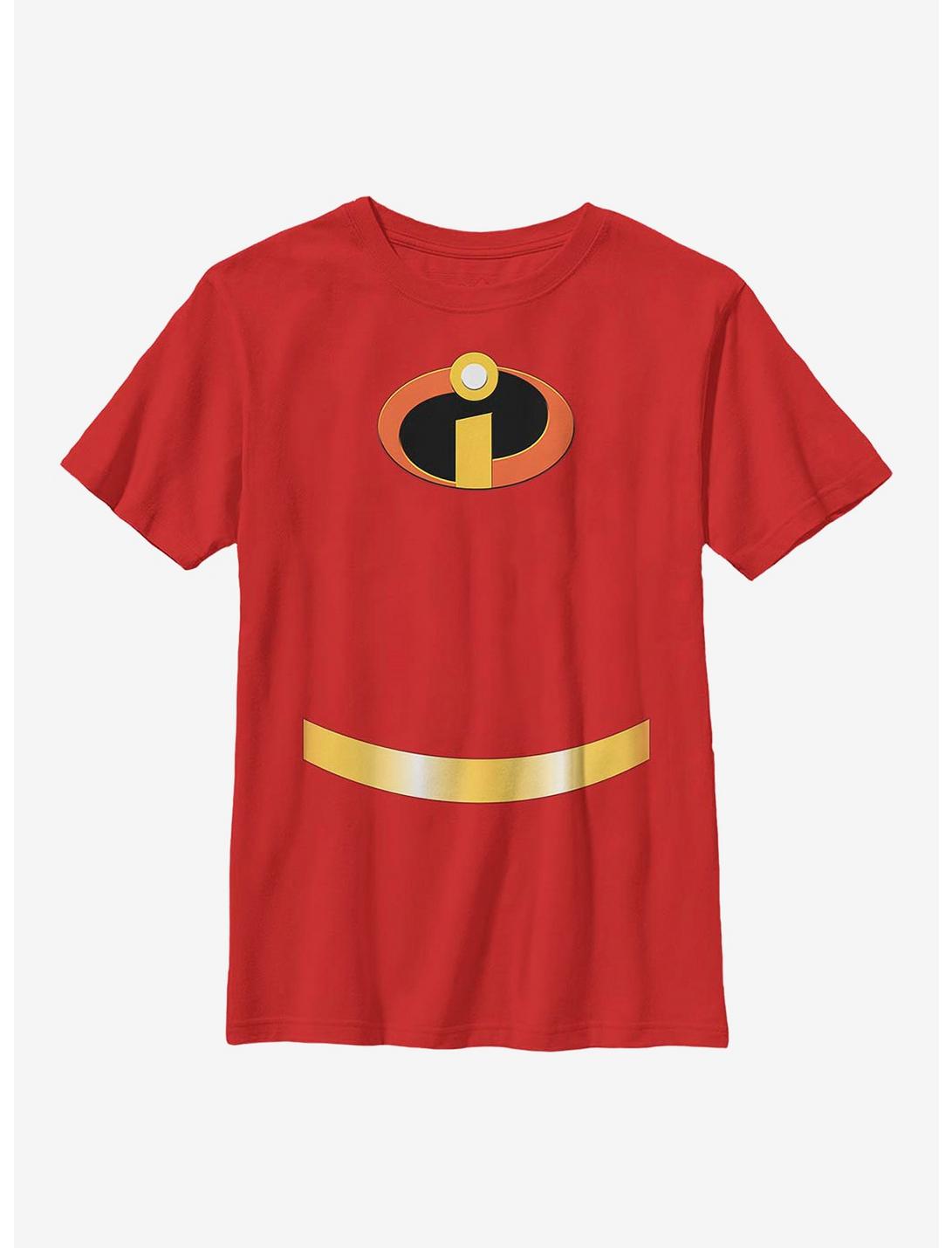 Disney Pixar The Incredibles Incredible Costume Youth T-Shirt, RED, hi-res