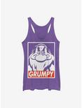 Disney Snow White And The Seven Dwarfs Grumpy Poster Womens Tank Top, SAFETY GREEN, hi-res