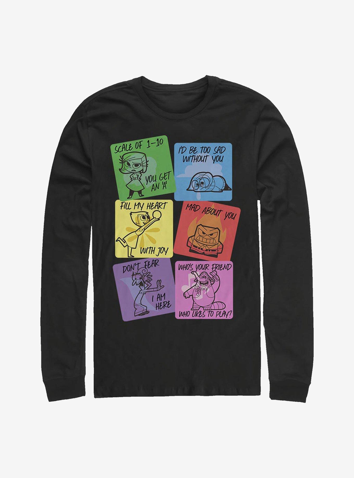 Disney Pixar Inside Out Vday Cards Long-Sleeve T-Shirt, , hi-res