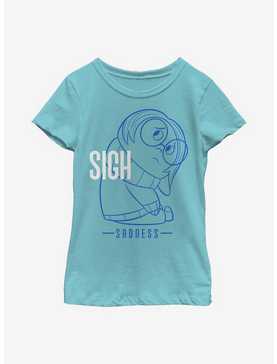 Disney Pixar Inside Out Sigh Sadness Youth Girls T-Shirt, , hi-res