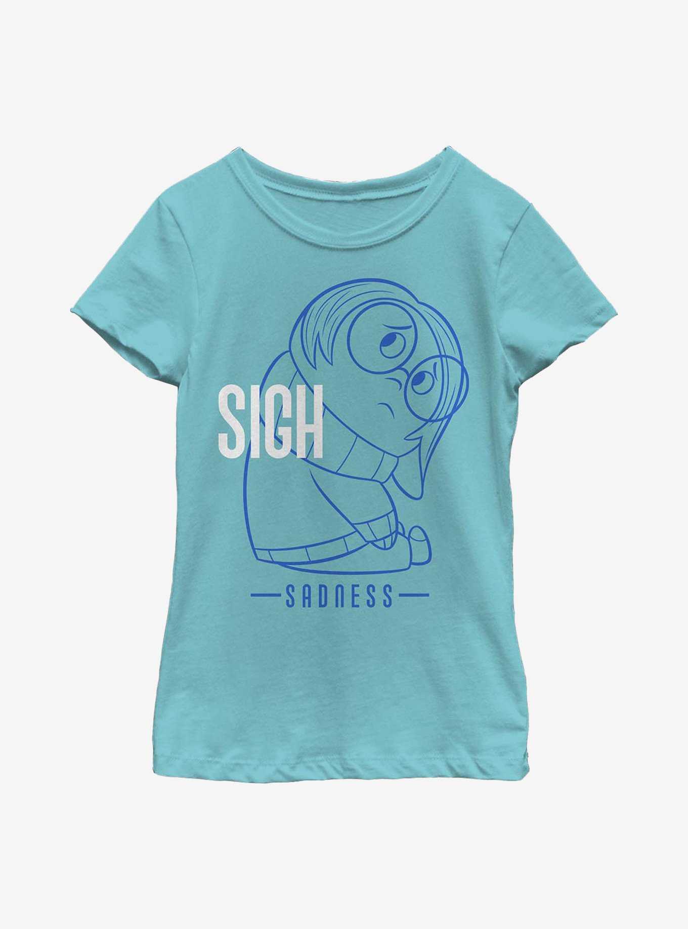 Disney Pixar Inside Out Sigh Sadness Youth Girls T-Shirt, , hi-res